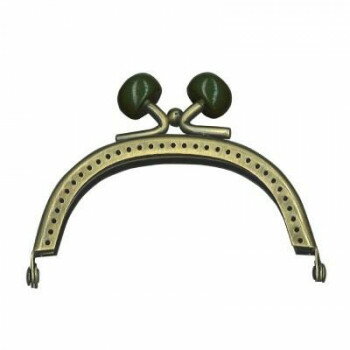 INAZUMA イナズマ 玉付き口金 きのこ (約)横7.5×高さ6cm (13)深緑 BK-731AG 【北海道・沖縄・離島配送不可】