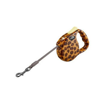 ルークラン ドッグネス 伸縮リード モダン S レオパード ペット用品 【北海道・沖縄・離島配送不可】