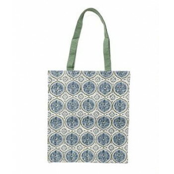 Rakuten - 東京かんかん ブロックプリントトートバッグ ブルー M20-2480BL 【北海道・沖縄・離島配送不可】