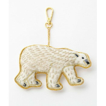 東京かんかん ザリ刺繍キーホルダー シロクマ M21-0942 【北海道・沖縄・離島配送不可】