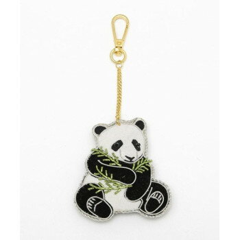 東京かんかん ザリ刺繍キーホルダー パンダ M21-2321 【北海道・沖縄・離島配送不可】