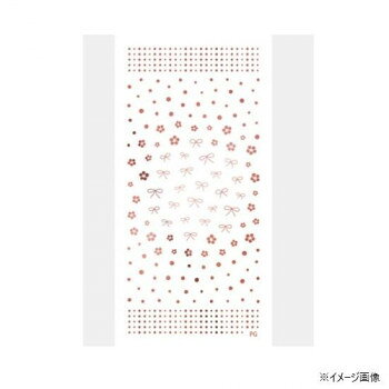TSUMEKIRA(ツメキラ) ネイルシール(ジェル専用) いっちょこプロデュース ドットフラワー＆リボン ピンクゴールド SG-ICH-003