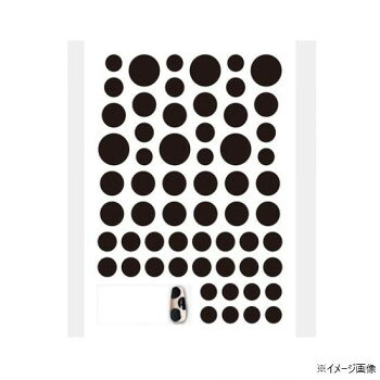 「手描きドットは難しい」「シールで欲しい」そんな沢山のネイリストの声から生まれたシールです。どんな爪にも合わせられる4サイズが一枚のシートに入った嬉しいアソートです。しなやかフィットシート使用。サイズ：シートサイズ:88×120mm個装サイズ：9×15×1cm重量：個装重量：6g素材・材質：PE生産国：日本