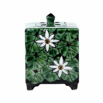 日本香堂 香炉 ヒワ草文 九谷焼 79556 【北海道・沖縄・離島配送不可】