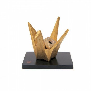 incense Burners - 日本香堂 香炉 折鶴 敷台付(鉄製) 高岡銅器 79718 【北海道・沖縄・離島配送不可】