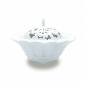 日本香堂 香炉 白磁 華香炉 有田焼 79166 【北海道・沖縄・離島配送不可】