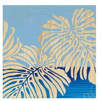 ユーパワー ウッド スカルプチャー アート 「ワイルド モンステラS」 BL+NP SA-08571 【北海道・沖縄・離島配送不可】