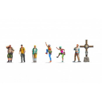 トイテック 極小フィギュア 登山客と十字架 S206 【北海道・沖縄・離島配送不可】