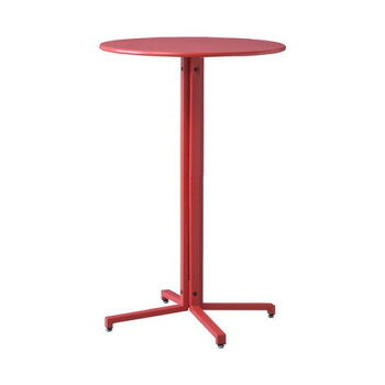 東谷 ハイテーブル サークル レッド PT-332RD 【北海道・沖縄・離島配送不可】