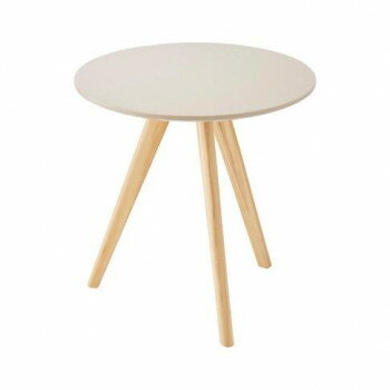 東谷 ラウンドサイドテーブル ベージュ TAP-008BE 【北海道・沖縄・離島配送不可】