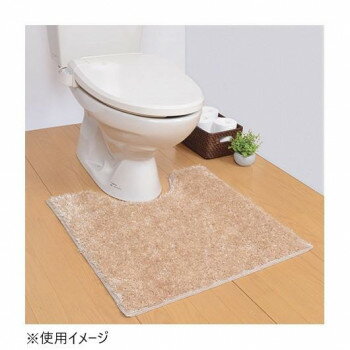 ターキッシュシャギー トイレマット 日本製 60×65cm ベージュ 【北海道・沖縄・離島配送不可】
