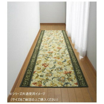 ＜＜ご注意下さい＞＞こちらの商品はメーカーよりお客様へ直接お届けの品になります。 当店での在庫はしておりません。在庫の有無はメーカー在庫のみになりますので、急な欠品や急に廃盤になる可能性がございます。こちらの商品の配送について○北海道・沖縄・離島につきましては、配送不可となりますので予めご了承お願いします。こちらの商品の包装(ラッピング)について○上記の理由(メーカーより直送)により包装はできませんので予めご了承お願いします。こちらの商品の不具合について○お届けしましたこちらの商品に不具合があった場合、商品到着日より1週間以内に当店にご連絡ください。メーカーが直接対応させて頂きます。○お客様がご自身で修理された場合、費用の負担は致しかねますので予めご了承下さい。優美な更紗柄と特殊加工による肌触り。抗菌防臭・吸水速乾で、いつも清潔にお使いいただけます。マットの裏面には、不織布に合成ゴム(ホットメルト)を溶着しているので、滑りにくく安全です。プリントはカービング加工(立体感を出す加工)を施しており、よりくっきり鮮やかな仕上がりです。【お手入れ方法】・洗濯機で丸洗いのあと脱水機にかけ陰干しして下さい。・初期のお洗濯では多少色落ち、遊び毛が出ることがありますので、単品洗い(ネット使用)をして下さい。・漂白剤は使用しないで下さい。※柄の出方は商品によって異なります。※繊維製品の為、多少の誤差が生じる場合がございます。(±3cm程度)※掲載画像がパソコンやモニターの環境により、実物商品と多少色の違いが生じる事がございますが、ご了承お願い申し上げます。サイズ：80×540cm個装サイズ：20×20×82cm重量：個装重量：3900g素材・材質：表面:アクリル100%裏面:合成ゴム仕様：・抗菌/防臭・吸水/速乾・滑り止め加工生産国：日本