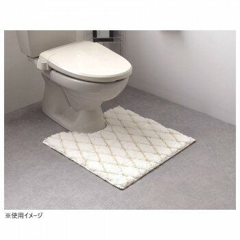 ゆきふみ トイレマット 日本製 ホワイト 60×60cm 【北海道・沖縄・離島配送不可】