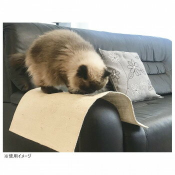 爪とぎマット(スクエア型) ネコ用 日本製 47×60cm アイボリー 【北海道・沖縄・離島配送不可】