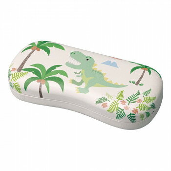 ＜＜ご注意下さい＞＞こちらの商品はメーカーよりお客様へ直接お届けの品になります。 当店での在庫はしておりません。在庫の有無はメーカー在庫のみになりますので、急な欠品や急に廃盤になる可能性がございます。こちらの商品の配送について○北海道・沖縄・離島につきましては、配送不可となりますので予めご了承お願いします。こちらの商品の包装(ラッピング)について○上記の理由(メーカーより直送)により包装はできませんので予めご了承お願いします。こちらの商品の不具合について○お届けしましたこちらの商品に不具合があった場合、商品到着日より1週間以内に当店にご連絡ください。メーカーが直接対応させて頂きます。○お客様がご自身で修理された場合、費用の負担は致しかねますので予めご了承下さい。子供に大人気の恐竜柄のメガネケースです。サイズ：内寸:(約)W147×D59×H31mm個装サイズ：14.7×5.9×3.1cm重量：(約)122g個装重量：122g素材・材質：スチール・合皮仕様：・バネ式・ハードタイプ・内張り:グリーン・鼻当:なし生産国：中国