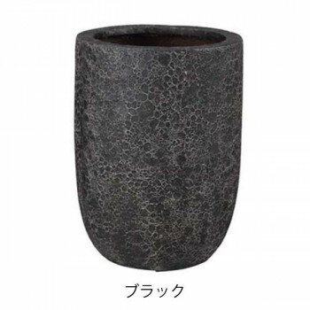 グリーンポット 植木鉢 ラヴァライト トールラウンド ブラック 32cm EB-VL3245BK ...