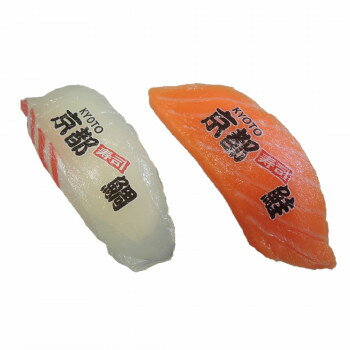 日本職人が作る 食品サンプル ご当地寿司マグネット京都 鯛・鮭 IP-580 【北海道・沖縄・離島配送不可】