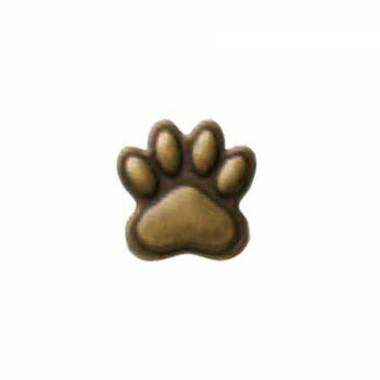 ソウヒロ joint クラフトパーツ ネジ式カシメ 足跡 2個入 アンティークゴールド JTMP-127 【北海道・沖縄・離島配送不可】