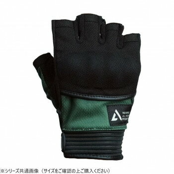Gloves - NANKAI ナンカイ ハーフフィンガーグローブ SDG-7077 L カーキ 【北海道・沖縄・離島配送不可】