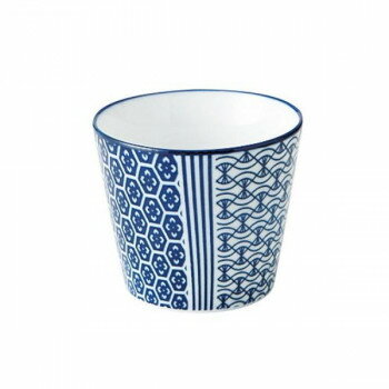 光洋陶器 花伝 古青藍 藍波花 蕎麦猪口 C-225cc 51282195 【北海道・沖縄・離島配送不可】
