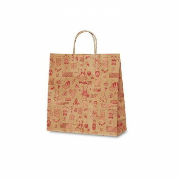 ＜＜ご注意下さい＞＞こちらの商品はメーカーよりお客様へ直接お届けの品になります。 当店での在庫はしておりません。在庫の有無はメーカー在庫のみになりますので、急な欠品や急に廃盤になる可能性がございます。こちらの商品の配送について○北海道・沖縄・離島につきましては、配送不可となりますので予めご了承お願いします。こちらの商品の包装(ラッピング)について○上記の理由(メーカーより直送)により包装はできませんので予めご了承お願いします。こちらの商品の不具合について○お届けしましたこちらの商品に不具合があった場合、商品到着日より1週間以内に当店にご連絡ください。メーカーが直接対応させて頂きます。○お客様がご自身で修理された場合、費用の負担は致しかねますので予めご了承下さい。自動紐手提袋。業務向けの手提袋です。雑貨、玩具、洋菓子店に人気です。サイズ：巾320×マチ110×丈330mm個装サイズ：32×11×33cm重量：個装重量：500g素材・材質：未晒セット内容：50枚生産国：日本