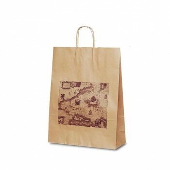 自動紐手提袋 T-12 マップ 1428 50枚 【北海道・沖縄・離島配送不可】(3.0)