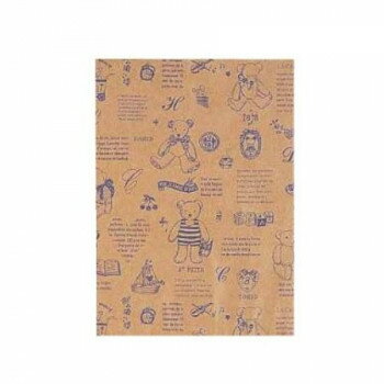 ＜＜ご注意下さい＞＞こちらの商品はメーカーよりお客様へ直接お届けの品になります。 当店での在庫はしておりません。在庫の有無はメーカー在庫のみになりますので、急な欠品や急に廃盤になる可能性がございます。こちらの商品の配送について○北海道・沖縄・離島につきましては、配送不可となりますので予めご了承お願いします。こちらの商品の包装(ラッピング)について○上記の理由(メーカーより直送)により包装はできませんので予めご了承お願いします。こちらの商品の不具合について○お届けしましたこちらの商品に不具合があった場合、商品到着日より1週間以内に当店にご連絡ください。メーカーが直接対応させて頂きます。○お客様がご自身で修理された場合、費用の負担は致しかねますので予めご了承下さい。素朴なクマのぬいぐるみデザイン。雑貨、玩具、洋菓子店などで広く使われています。サイズ：巾180×丈245mm個装サイズ：20×8×39cm重量：個装重量：500g素材・材質：未晒セット内容：100枚生産国：日本