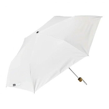 Waterfront ぺん細サンシェイド木手 折りたたみ傘 50cm ホワイト S350-1131WH1-B2