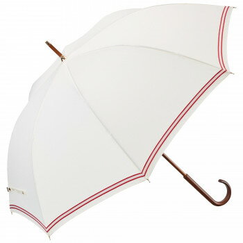 umbulatio モクット 長傘58cm マニッシュボーダー オフホワイト U158-1111WH2-BE 【北海道・沖縄・離島配送不可】