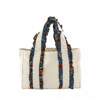 Shopping Bags, Ecology Bags - バッグ キャンバスフリル アフリカンプリント ロンボス 11725750522 【北海道・沖縄・離島配送不可】