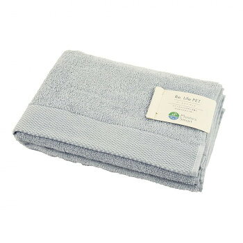 ＜＜ご注意下さい＞＞こちらの商品はメーカーよりお客様へ直接お届けの品になります。 当店での在庫はしておりません。在庫の有無はメーカー在庫のみになりますので、急な欠品や急に廃盤になる可能性がございます。こちらの商品の配送について○北海道・沖縄・離島につきましては、配送不可となりますので予めご了承お願いします。こちらの商品の包装(ラッピング)について○上記の理由(メーカーより直送)により包装はできませんので予めご了承お願いします。こちらの商品の不具合について○お届けしましたこちらの商品に不具合があった場合、商品到着日より1週間以内に当店にご連絡ください。メーカーが直接対応させて頂きます。○お客様がご自身で修理された場合、費用の負担は致しかねますので予めご了承下さい。再生繊維使用を使用したエコなタオルです。サイズ：約50×100cm個装サイズ：25.0×25.0×3.0cm重量：個装重量：190g素材・材質：綿70%・ポリエステル20%・レーヨン10%仕様：洗濯機洗い可(洗濯ネット使用)手洗い可タンブル乾燥不可生産国：中国