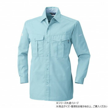 桑和 4225 長袖シャツ Lサイズ パウダB(204) 【北海道・沖縄・離島配送不可】