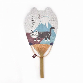 クスグルジャパン くすぐるうちわスリムタイプ マチルダさんと富士山 25-8074 【北海道・沖縄・離島配..