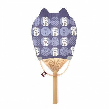 クスグルジャパン くすぐるうちわスリムタイプ 猫招き 25-8075 【北海道・沖縄・離島配送不可】