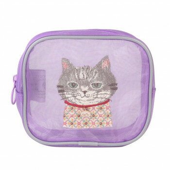 クスグルジャパン パーラーすずらん堂 コスメポーチ ちまきさん柄 パープル 25-8135 【北海道・沖縄・..