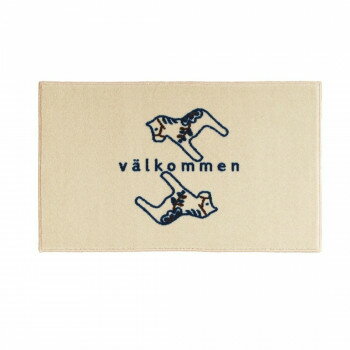 (クリーンテックス) デザインマット kahou valkommen_ivory 45×75cm 【北海道・沖縄・離島配送不可】