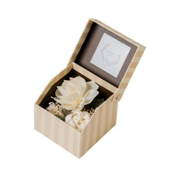 フラワーアレンジ ストライプボックス NC F-3479 【北海道・沖縄・離島配送不可】