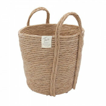 ティーライフ モネ フェイクPE バスケット ラウンド M ナチュラル 74510 【北海道・沖縄・離島配送不可】