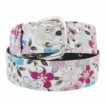 大西賢製販 Ripple 和柄ベルト 桜づくし 白 WB24-05 【北海道・沖縄・離島配送不可】