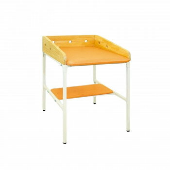 高田ベッド製作所 TB製オムツ交換ベッド アジャスター付き オレンジ TB-1115 【北海道・沖縄・離島配送不可】