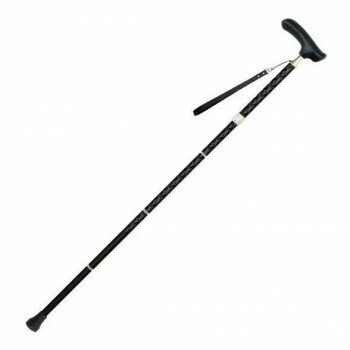 SINANO シナノ 杖 グランドカイノス EX (革巻) アールデコ ブラック 603038 【北海道・沖縄・離島配送..