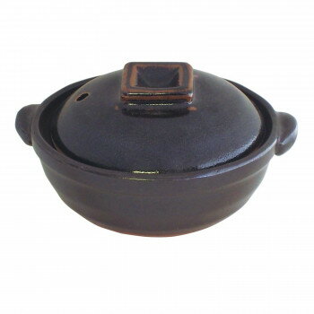 Earthen Pots - M7502 柚子天目 4号鍋 萬古焼 【北海道・沖縄・離島配送不可】