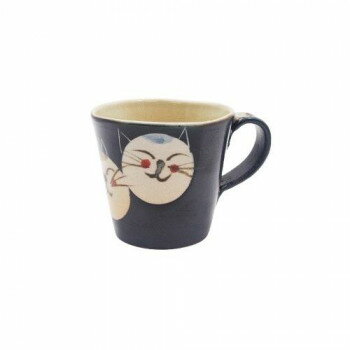M1600 マグカップ(大) Couple Cats BlacK 和食器 【北海道・沖縄・離島配送不可】