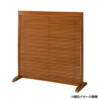 弘益(KOEKI) UTILITY 衝立1連 ミディアムブラウン JPLB1MBR 【北海道・沖縄・離島配送不可】