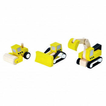 ＜＜ご注意下さい＞＞こちらの商品はメーカーよりお客様へ直接お届けの品になります。 当店での在庫はしておりません。在庫の有無はメーカー在庫のみになりますので、急な欠品や急に廃盤になる可能性がございます。こちらの商品の配送について○北海道・沖縄・離島につきましては、配送不可となりますので予めご了承お願いします。こちらの商品の包装(ラッピング)について○上記の理由(メーカーより直送)により包装はできませんので予めご了承お願いします。こちらの商品の不具合について○お届けしましたこちらの商品に不具合があった場合、商品到着日より1週間以内に当店にご連絡ください。メーカーが直接対応させて頂きます。○お客様がご自身で修理された場合、費用の負担は致しかねますので予めご了承下さい。ショベルカー、ローラー、ブルドーザーのセットです。小さなお子様でも遊びやすいサイズの玩具です。【プラントイジャパン株式会社】プラントイの玩具に使用されている木材はすべて、廃材になったゴムの木を再利用して玩具を製造しています。ゴムの木名産国であるタイでは以前、25年経ちゴムの樹脂を採取できなくったゴムの木を廃材として焼却していました。創立者であるVitool氏がその廃材に着目し、なんとか再利用できないかと試行錯誤した結果、世界で初めて環境を重視した木製玩具を作ることに成功しました。プラントイの玩具は、環境にやさしいだけでなく安全性にも力を注ぎ、プラントイのすべての玩具は安全基準の国際規格(EN71とASTM)をクリアし、また防腐剤を一切使用しないことを徹底しています。そのため、安心してお子様に遊んでいただける玩具を提供しています。素朴な手触りと優れたデザインが世界的に評価されプラントイ玩具は世界の数々の賞を受賞しています。サイズ：幅3.8×奥行14.2×高さ4.8cm個装サイズ：19×8×10cm重量：個装重量：120g素材・材質：木仕様：対象月齢:36ヶ月以上生産国：タイ