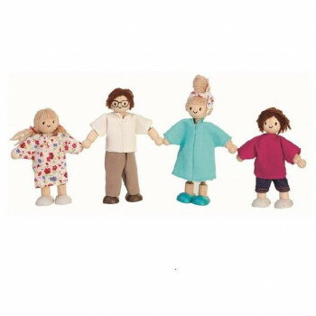 正規輸入品 プラントイ 木製玩具 モダンドールファミリー 7142 【北海道・沖縄・離島配送不可】