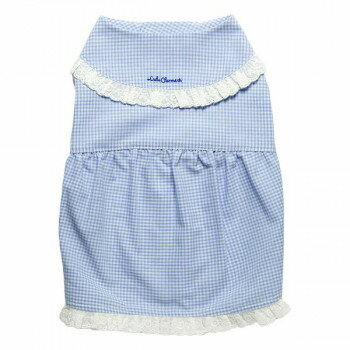 ペット用品 ドッグウェア チェック柄ワンピース Blue/ブルー Lサイズ DG-CHK02-L 【北海道・沖縄・離島配送不可】