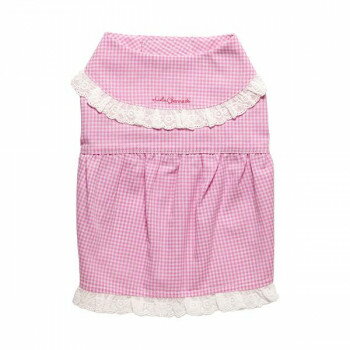 ペット用品 ドッグウェア チェック柄ワンピース Pink/ピンク Mサイズ DG-CHK03-M 【北海道・沖縄・離島配送不可】