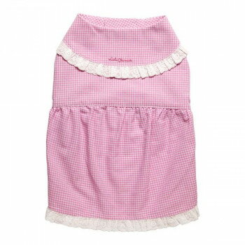 ペット用品 ドッグウェア チェック柄ワンピース Pink/ピンク Lサイズ DG-CHK03-L 【北海道・沖縄・離島配送不可】