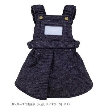 ペット用品 ドッグウェア デニムワンピース Black/ブラック Sサイズ DG-DNM03-S